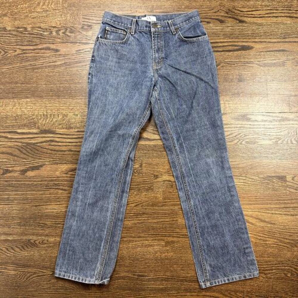 Armani Exchange Bootleg J40 Jeans‎ Womens 6 Blue Med Wash High Rise Bootcut USA